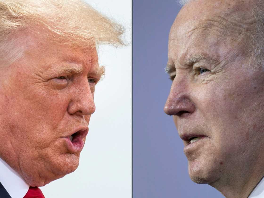 US President Joe Biden (left) rebuked extremist supporters of 'defeated president' Donald Trump in Philadelphia US President Joe Biden (left) rebuked extremist supporters of 'defeated president' Donald Trump in Philadelphia