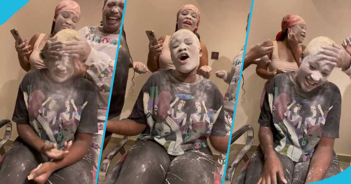 Fella Makafui and her friends playing a game