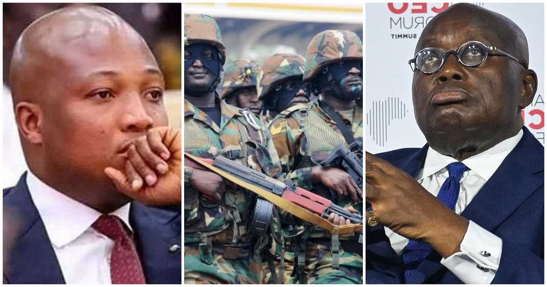 North Tongu MP, Samuel Okudzeto Ablakwa has called on President Akufo-Addo to stop begging soldiers for protection as they're also feeling economic crisis North Tongu MP, Samuel Okudzeto Ablakwa has called on President Akufo-Addo to stop begging soldiers for protection as they're also feeling economic crisis
