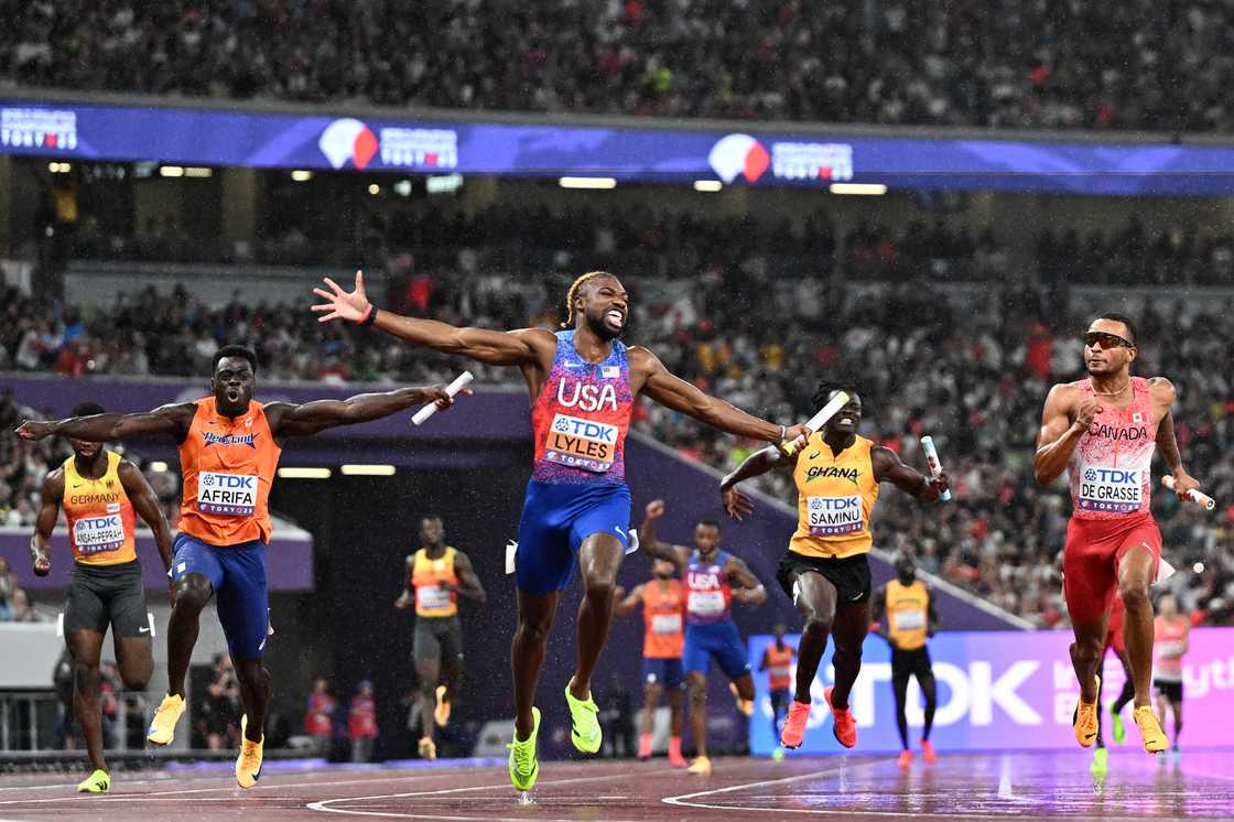 World Athletics Championship, 4x100m relay, Ghana secures fourth, Noah Lyles, Team USA, $16,000 cash prize, Team Ghana, Tokyo 2025. World Athletics Championship, 4x100m relay, Ghana secures fourth, Noah Lyles, Team USA, $16,000 cash prize, Team Ghana, Tokyo 2025.