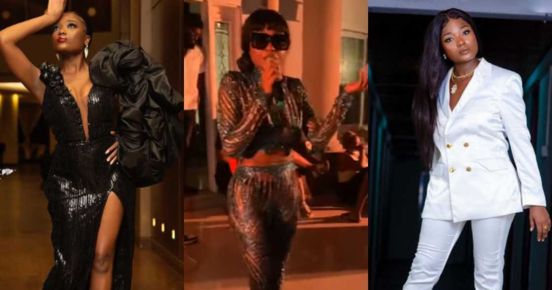 Efya flexes her beauty as storms her birthday party in see-through dress Efya flexes her beauty as storms her birthday party in see-through dress