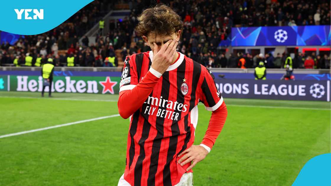 Joao Felix in a sad mood after Feyenoord knocked out AC Milan in their UEFA Champions League 2024/25 League Knockout Play-off second leg match at San Siro Stadium on February 18, 2025 in Milan, Italy Joao Felix in a sad mood after Feyenoord knocked out AC Milan in their UEFA Champions League 2024/25 League Knockout Play-off second leg match at San Siro Stadium on February 18, 2025 in Milan, Italy