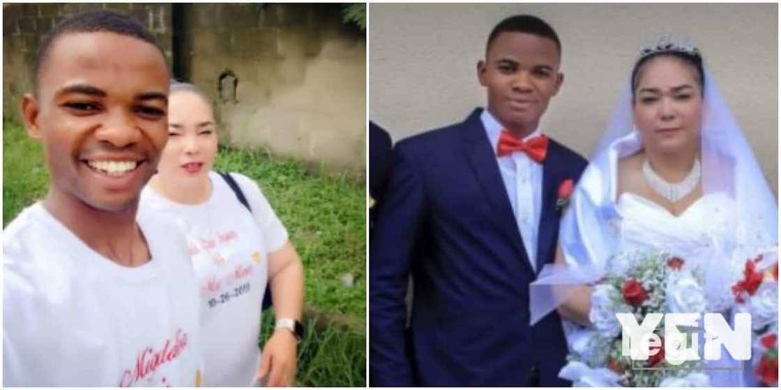 Nigerian man who married Oyinbo lady shares why he hasn't reunited with his wife in US