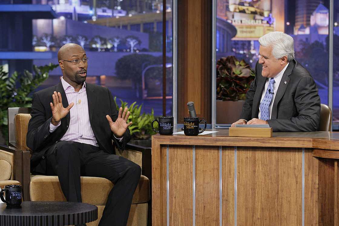 Comedian Mario Joyner during an interview with host Jay Leno. Comedian Mario Joyner during an interview with host Jay Leno.