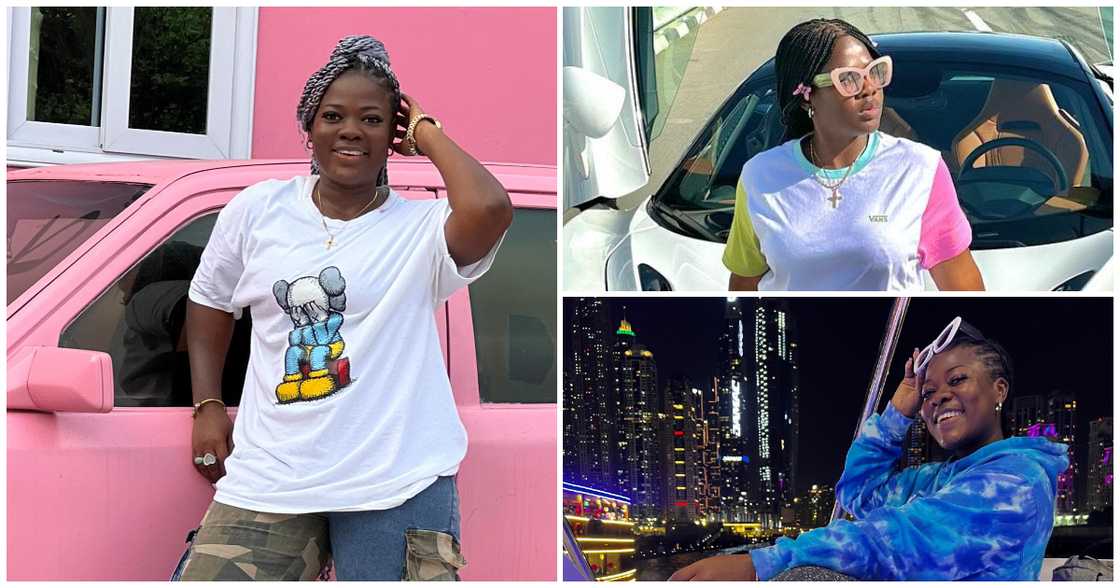 Photos of Asantewaa chilling in different countries