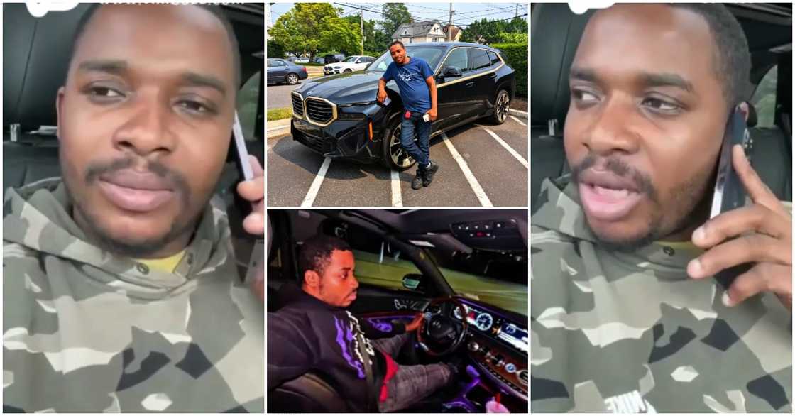 Twene Jonas and his BMW Twene Jonas and his BMW