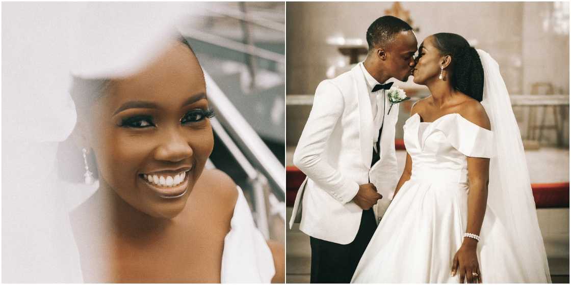 Nigerian lady sends social media into frenzy as she marries her heartthrob, shares adorable wedding photos Nigerian lady sends social media into frenzy as she marries her heartthrob, shares adorable wedding photos