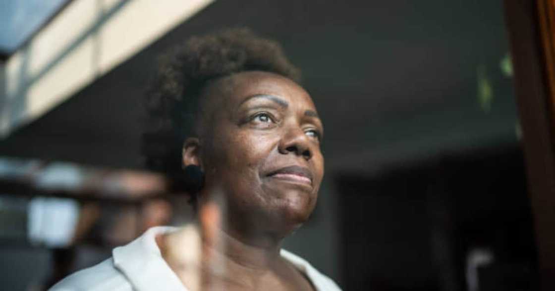 Photo illustration of a stressed woman. Photo illustration of a stressed woman.