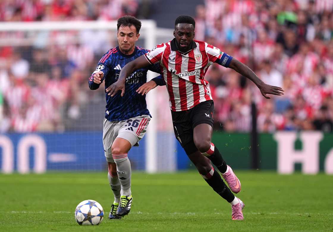 Inaki Williams, first Athletic Bilbao Black captain, First Non-Spanish Champions League Player, Athletic Bilbao vs Arsenal. Inaki Williams, first Athletic Bilbao Black captain, First Non-Spanish Champions League Player, Athletic Bilbao vs Arsenal.