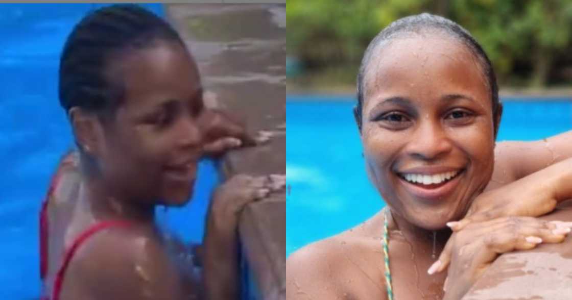 You're beautiful without makeup - Fans go gaga as Berla Mundi drops hot bikini video in swimming pool You're beautiful without makeup - Fans go gaga as Berla Mundi drops hot bikini video in swimming pool