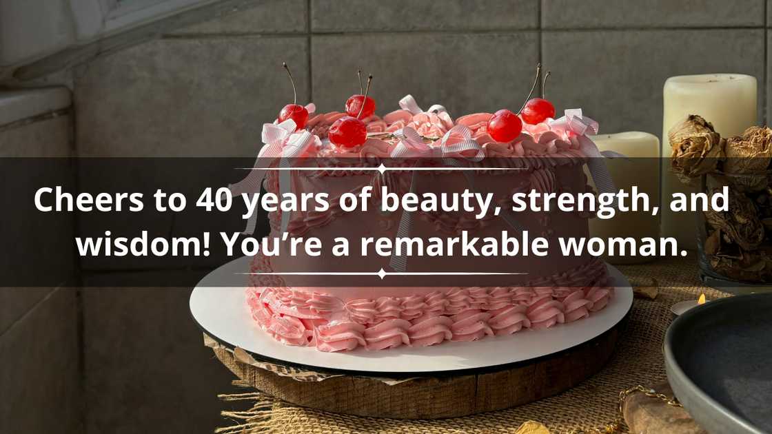 40th birthday wishes for a woman