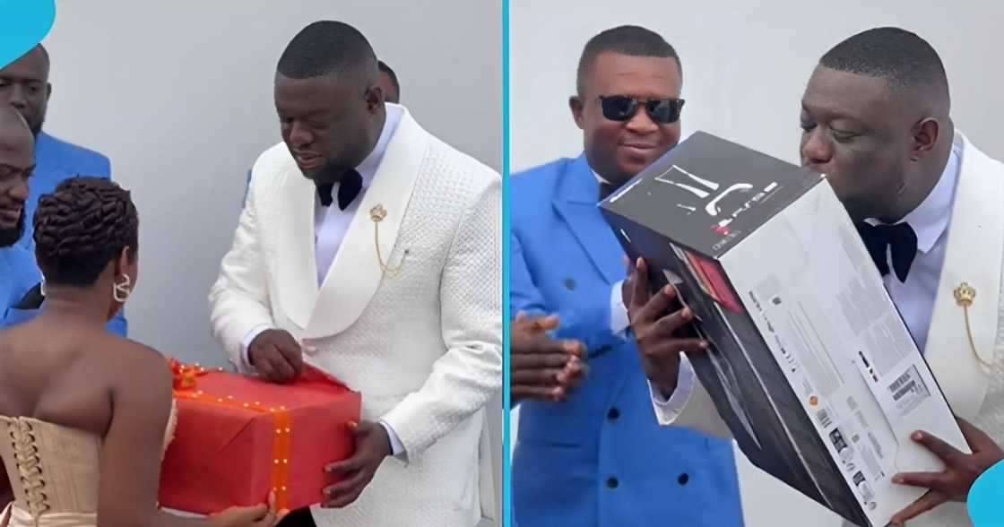 Ghanaian bride, groom, PlayStation 5, wedding day, heartwarming gesture. Ghanaian bride, groom, PlayStation 5, wedding day, heartwarming gesture.