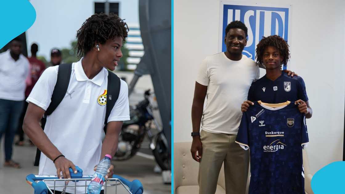 Michael Amer, Ibrahim Mahama, Ibrahim Mahama's son, USL Dunkerque, Nice Ibrahim Sporting Club. Michael Amer, Ibrahim Mahama, Ibrahim Mahama's son, USL Dunkerque, Nice Ibrahim Sporting Club.