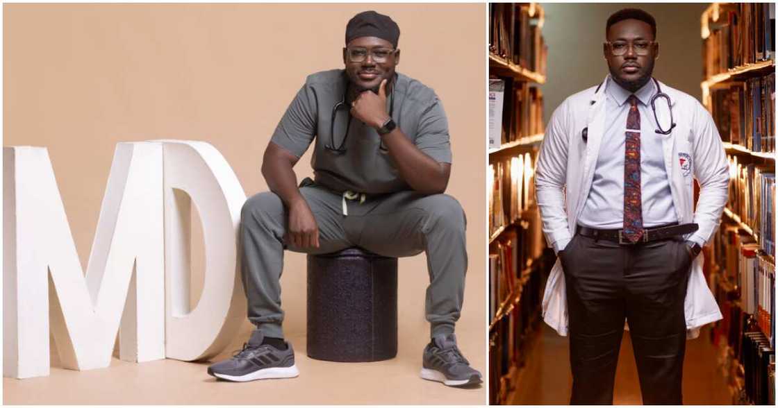 Hardworking man becomes a medical doctor. Hardworking man becomes a medical doctor.