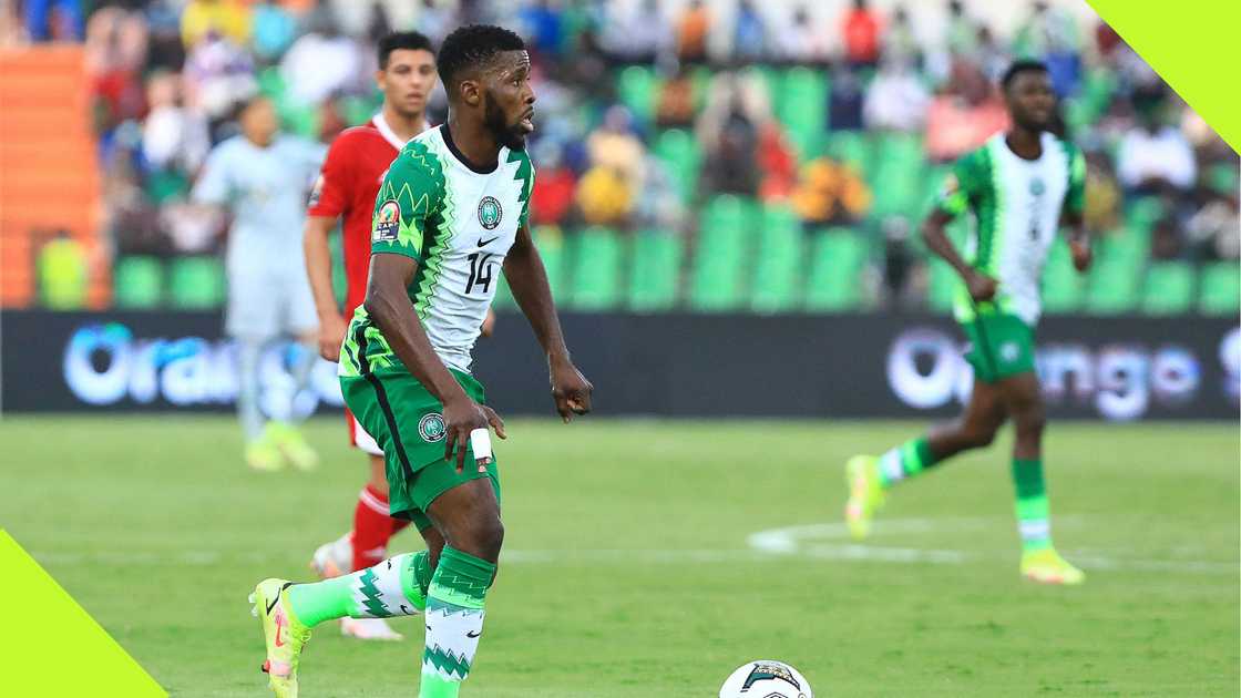 Sevilla star Kelechi Iheanacho playing for Nigeria. Sevilla star Kelechi Iheanacho playing for Nigeria.