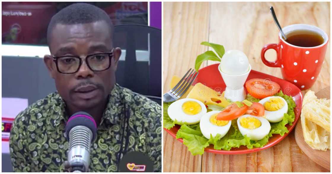 A renowned economist, Dr Evans Nunoo has urged Ghanaians to avoid tea with bread, eggs and salad if their salary is less than GH¢2,000 A renowned economist, Dr Evans Nunoo has urged Ghanaians to avoid tea with bread, eggs and salad if their salary is less than GH¢2,000