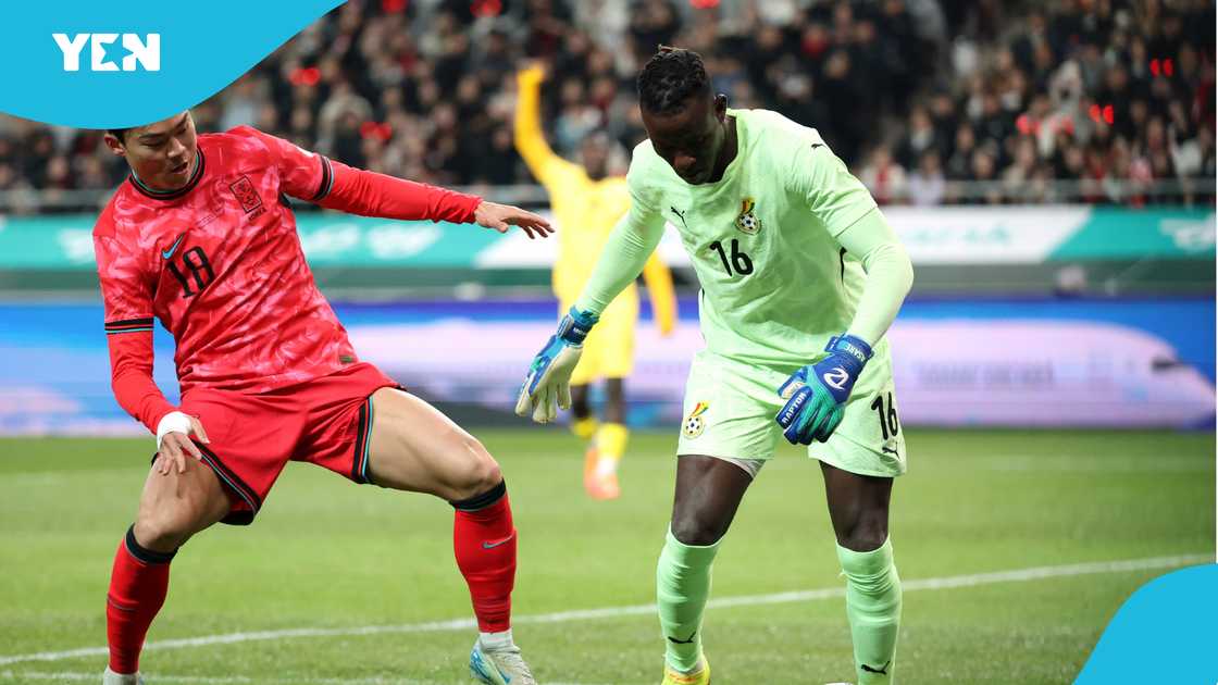Benjamin Asare, Benjamin Asare saves penalty, Benjamin Asare denies Hwang Hee-Chan, Hwang Hee-Chan's penalty, South Korea defeats Ghana, Black Stars.