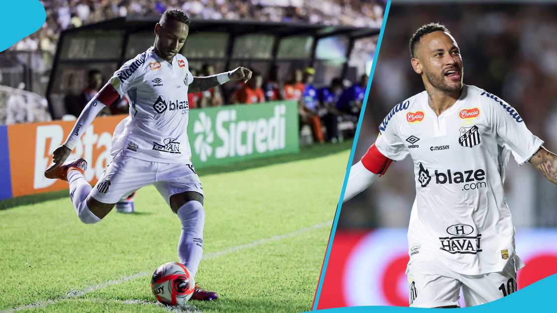 Neymar pulls out Cristiano Ronaldo celebration after scoring directly from corner Neymar pulls out Cristiano Ronaldo celebration after scoring directly from corner