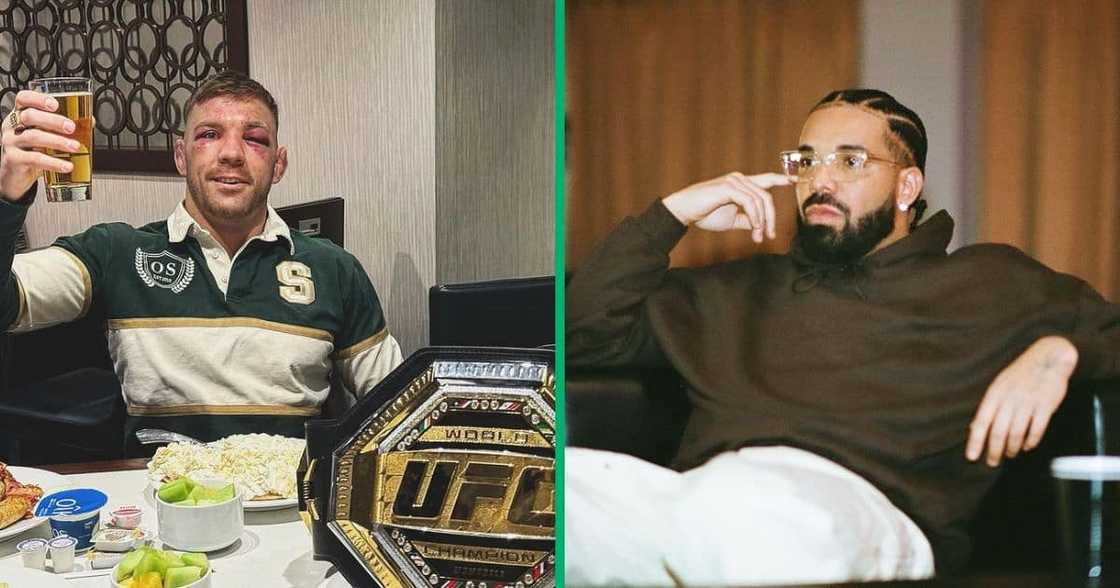 Drake lost R13M from betting against Dricus Du Plessis in the UFC Championships Drake lost R13M from betting against Dricus Du Plessis in the UFC Championships