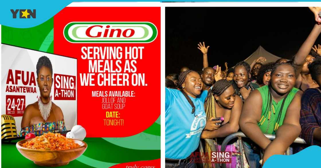 Gino set to serve people at the Akwaaba Village Jollof and goat light soup Gino set to serve people at the Akwaaba Village Jollof and goat light soup