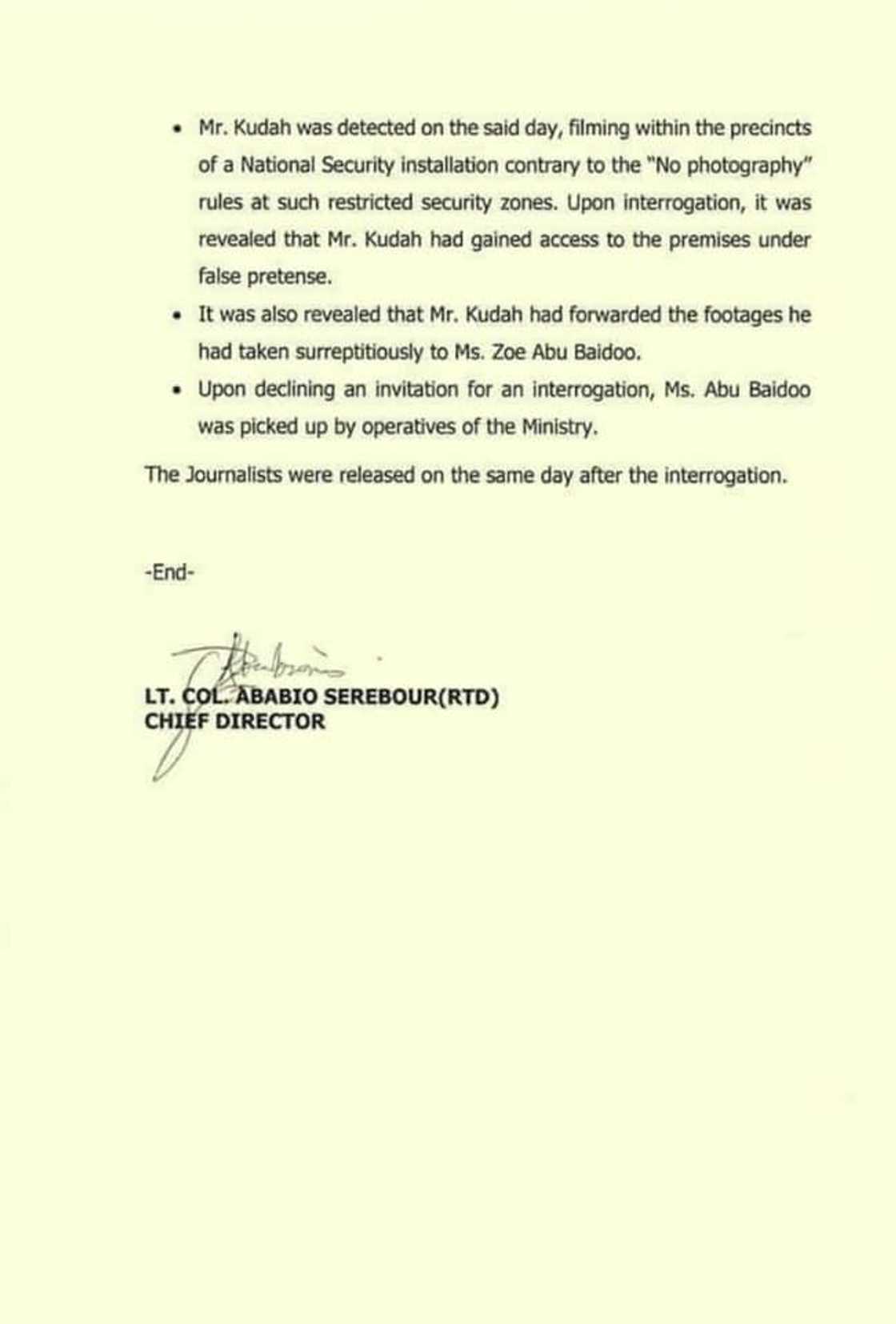 National Security begins probe into claims of assault by Citi News' Caleb and Zoe National Security begins probe into claims of assault by Citi News' Caleb and Zoe