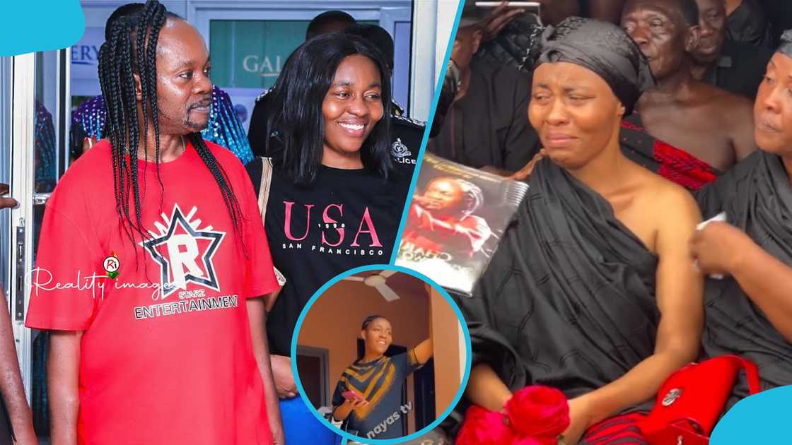 Odo Broni's pregnancy video, Odo Broni and Daddy Lumba, Odo Broni weeps at Daddy Lumba's funeral, Odo Broni's daughter, Odo Broni's children, Calvin Fosuh