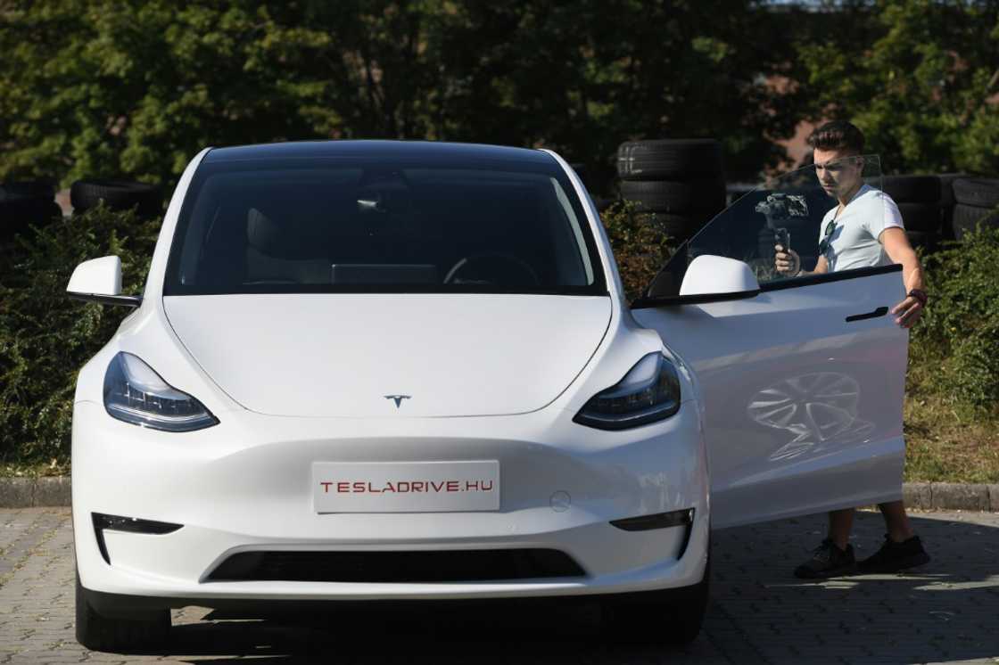 The robotaxi launch will use a Tesla Model Y compact SUV, as the Cybercab is still under development The robotaxi launch will use a Tesla Model Y compact SUV, as the Cybercab is still under development