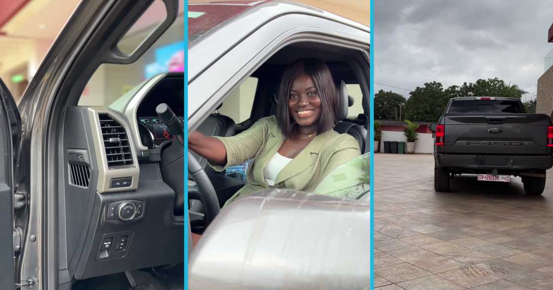 Afua Asantewaa, Afua Asantewaa new car, Ford F150