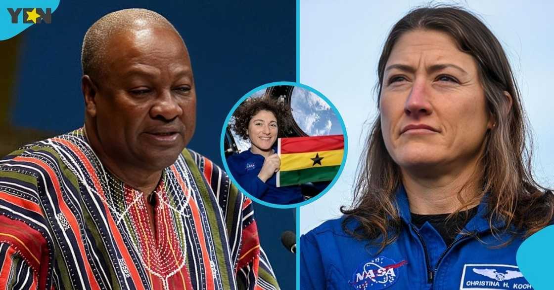 President John Mahama, Christina Koch, NASA, Artemis II mission, University of Ghana, Orbit Moon President John Mahama, Christina Koch, NASA, Artemis II mission, University of Ghana, Orbit Moon