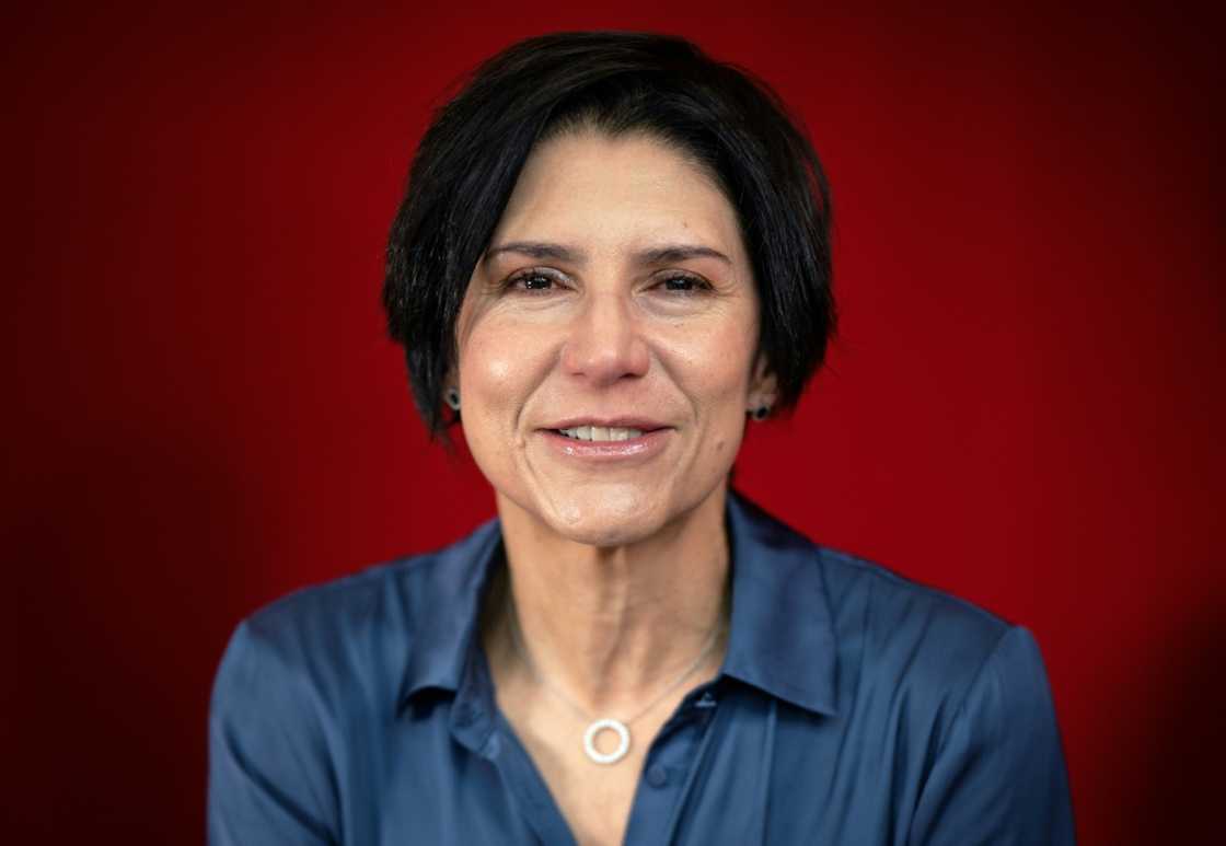 Vice President for Google Latin America, Adriana Noreña poses for photos ahead of an interview with AFP news agency in Mexico City on September 24, 2025.