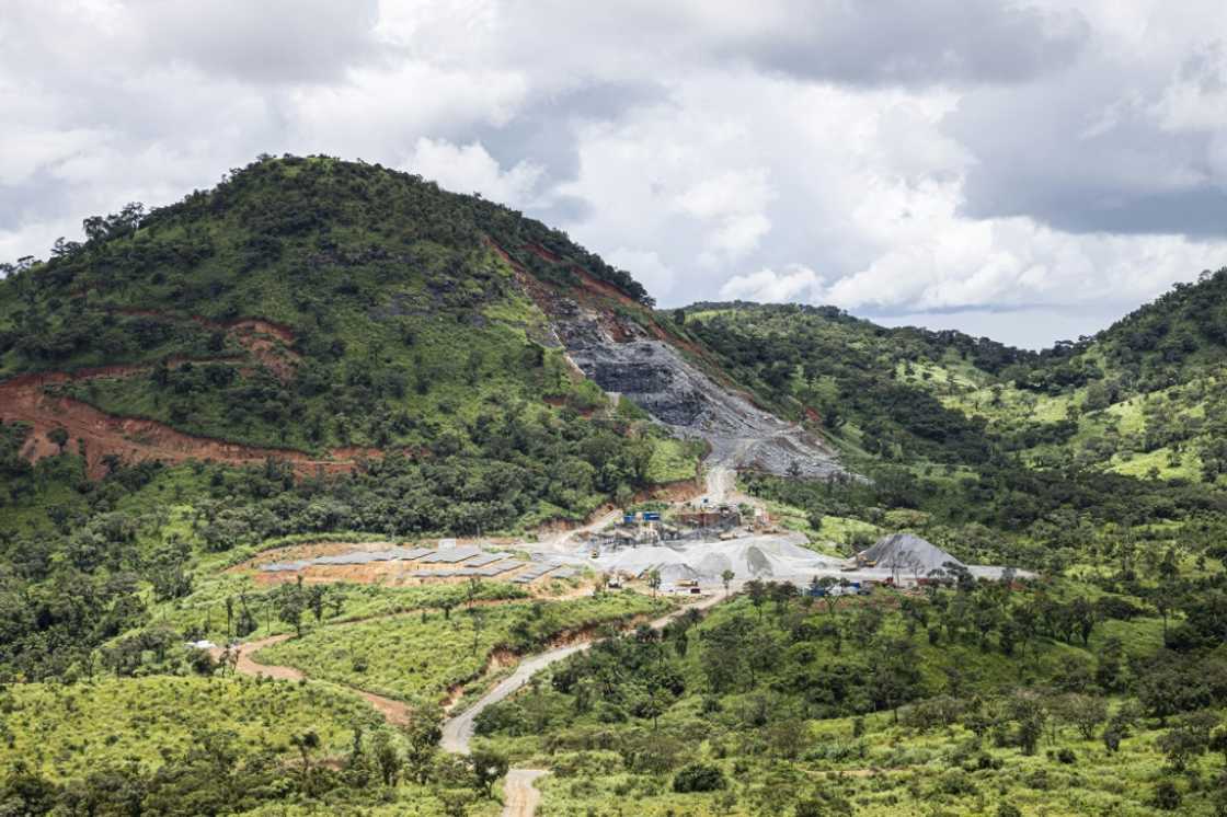 SimFer's mining complex is seen in Guinea's Simandou mountain range in September 2025
