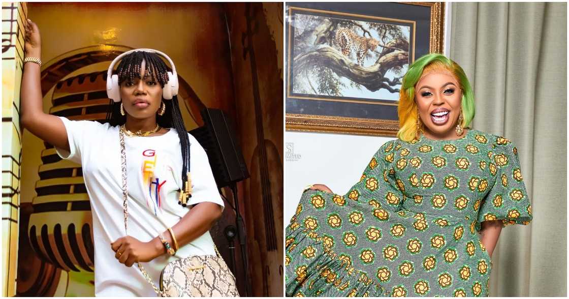 Funny Video: Mzbel Teases Afia Schwar For Cursing Chairman Wontumi