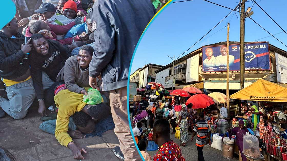 A stampede occurred at Accra Central Market on December 22, amid Christmas shopping chaos