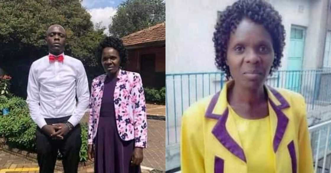 Hellen collapsed and died after receiving news of son's death. Hellen collapsed and died after receiving news of son's death.