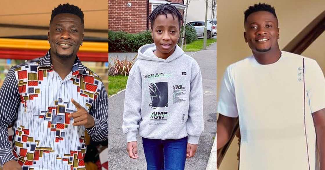 Asamoah Gyan flaunts his second son Ralph on boy's birthday (video)