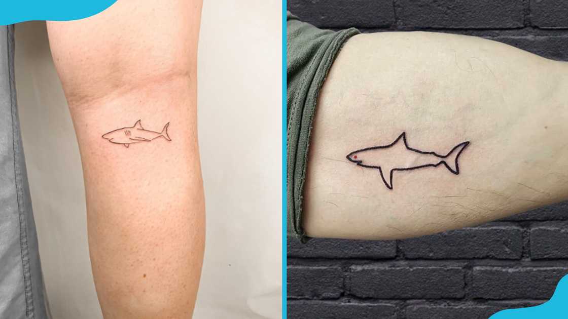 Simple shark tattoos Simple shark tattoos