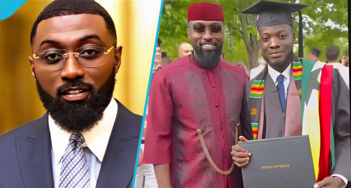 Kojo Jones celebrates his nephew who graduated from a university abroad