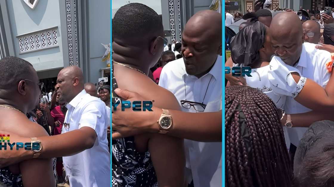 Ibrahim Mahama, John Dumelo, Ibrahim Mahama's school, Tamale Senior High School, John Dumelos's father's funeral, Ghana Ibrahim Mahama, John Dumelo, Ibrahim Mahama's school, Tamale Senior High School, John Dumelos's father's funeral, Ghana