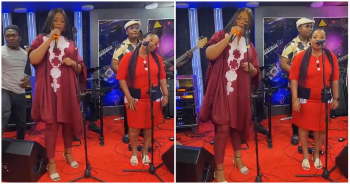 Michy sings gospel songs on TV