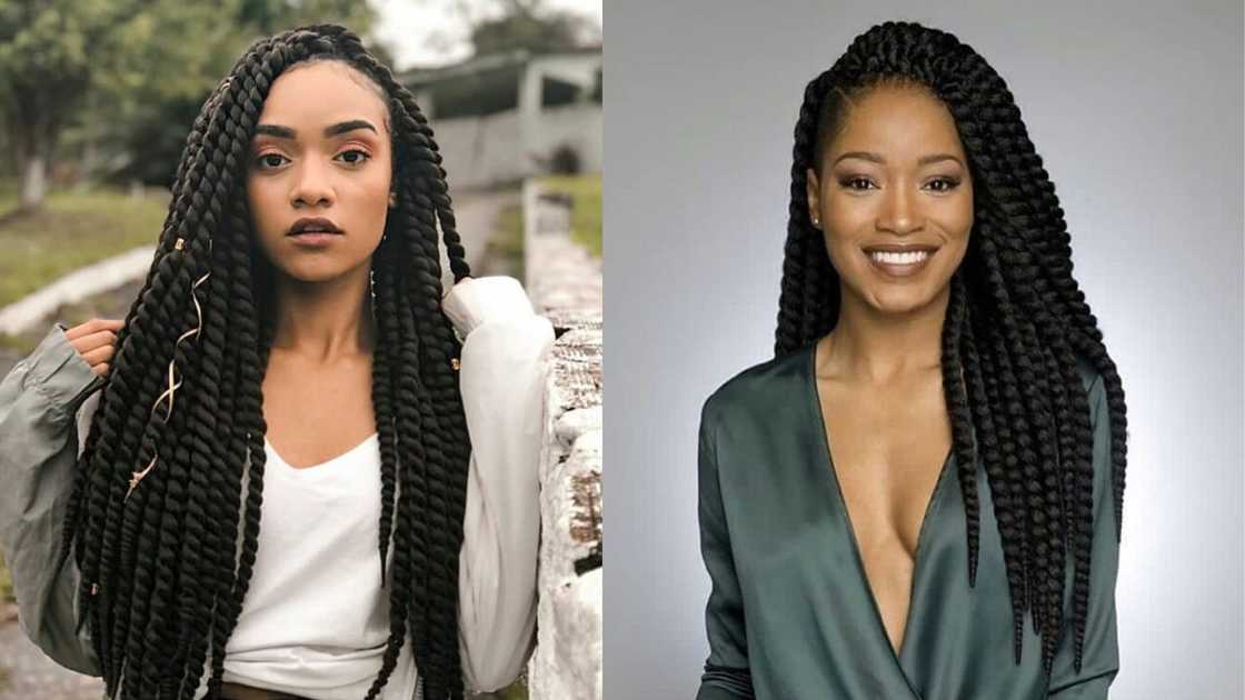 Women donning Crochet twist locs Women donning Crochet twist locs