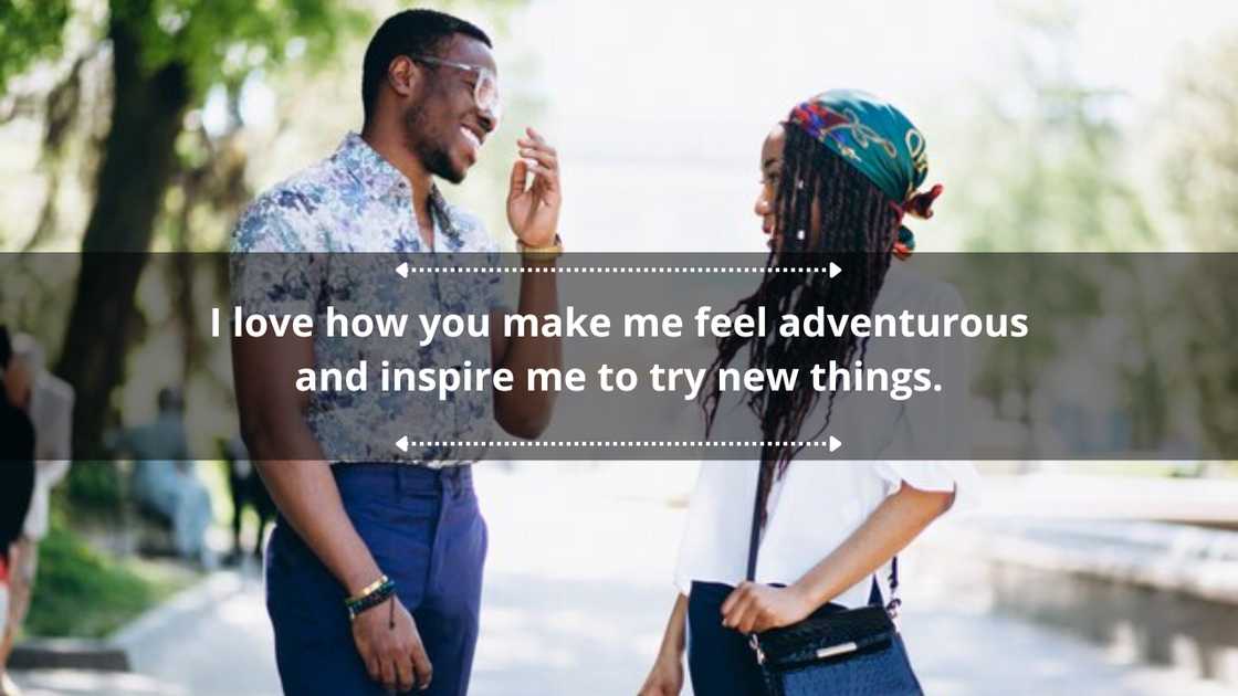 A woman and a man talking outside A woman and a man talking outside