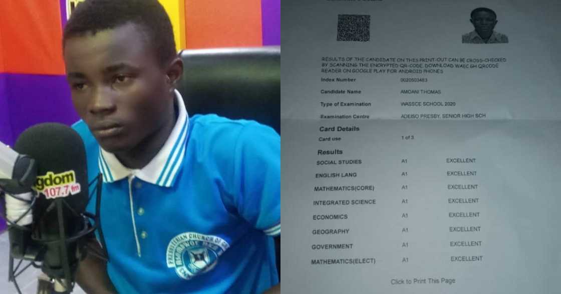 Double Glory: Adeiso SHS graduate who scored 8A's gets another scholarship Double Glory: Adeiso SHS graduate who scored 8A's gets another scholarship