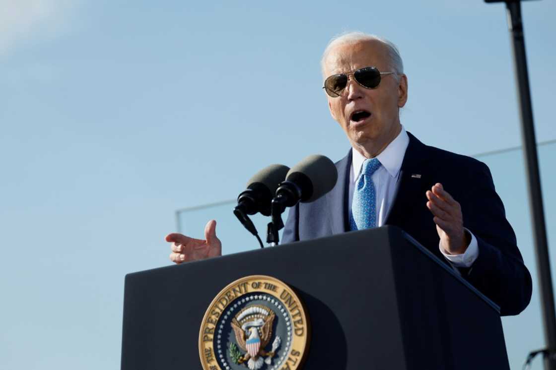 US President Joe Biden played up his administration's efforts to modernize US infrastructure as he unveiled funding towards ports US President Joe Biden played up his administration's efforts to modernize US infrastructure as he unveiled funding towards ports