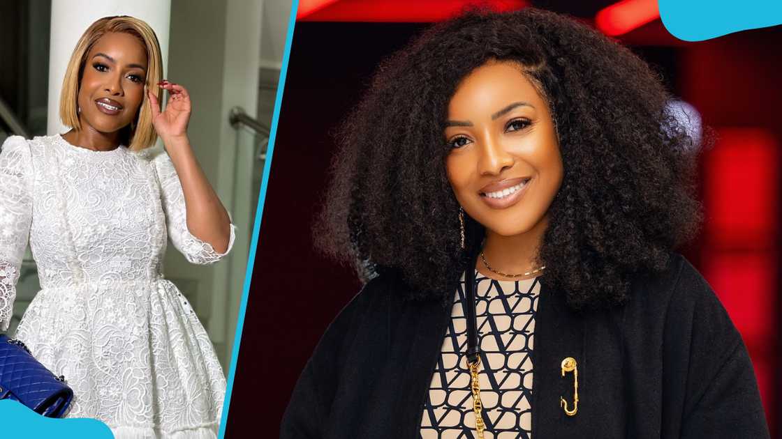 Joselyn Dumas poses in a white dress (L) and she smiles in black and brown (R) Joselyn Dumas poses in a white dress (L) and she smiles in black and brown (R)