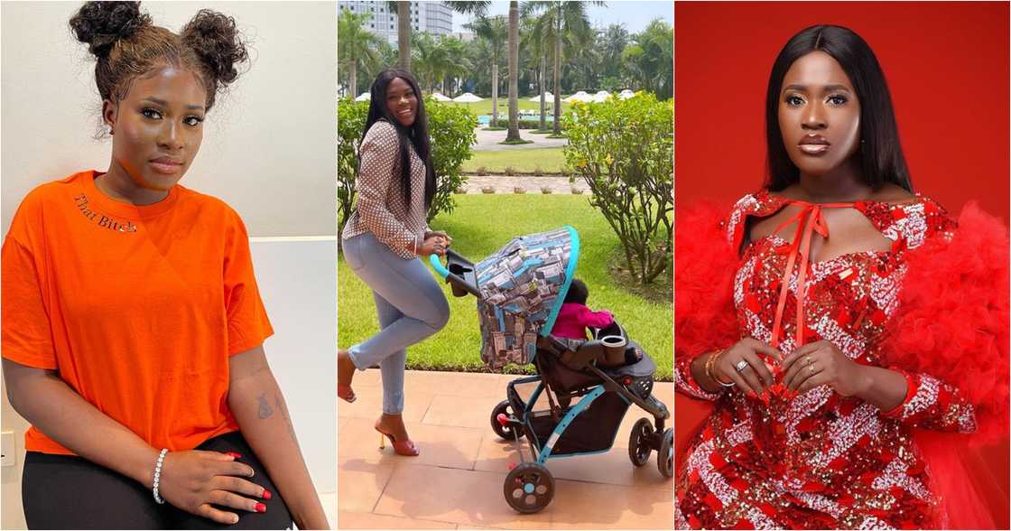 Island Frimpong: Fella Makafui Steps Out With Daughter On Independence Day; Photos, Video Stir Reactions