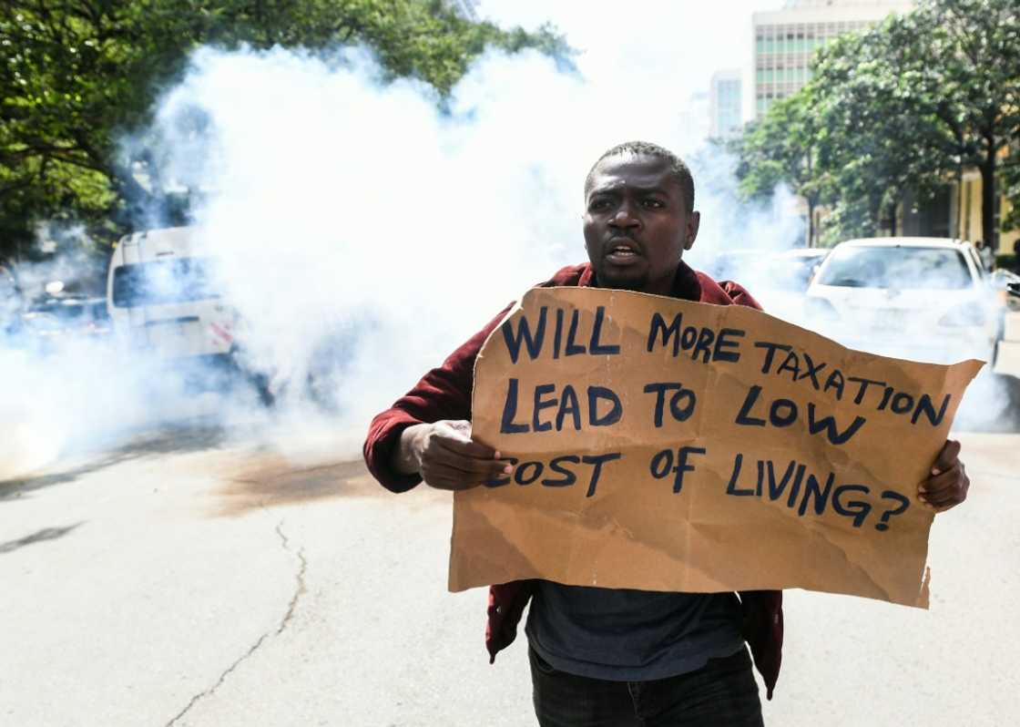 Protests were held earlier this month in Nairobi over the proposed tax hikes Protests were held earlier this month in Nairobi over the proposed tax hikes