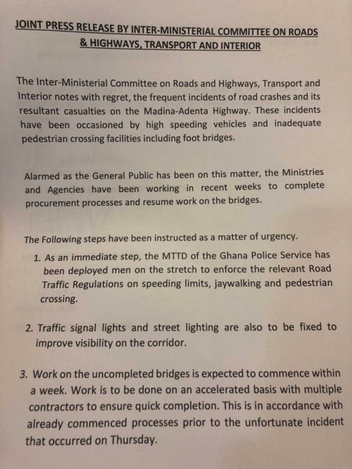 A screenshot of a press release A screenshot of a press release