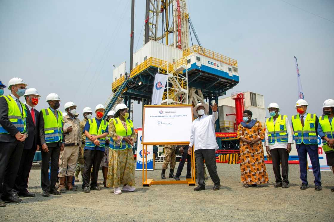 Uganda's first oil is expected to flow in 2025 -- almost two decades after reserves were discovered Uganda's first oil is expected to flow in 2025 -- almost two decades after reserves were discovered