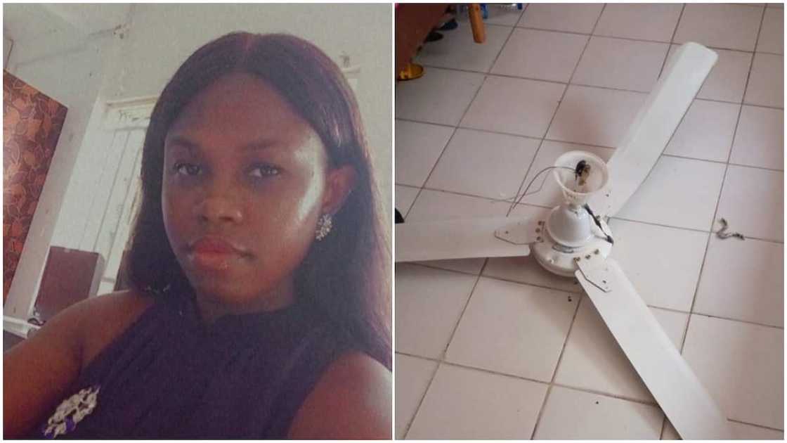 The ceiling fan hook also fell off. The ceiling fan hook also fell off.