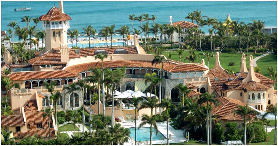 Donald Trump's Mar-a-Lago residence which overlooks the Atlantic Ocean Donald Trump's Mar-a-Lago residence which overlooks the Atlantic Ocean